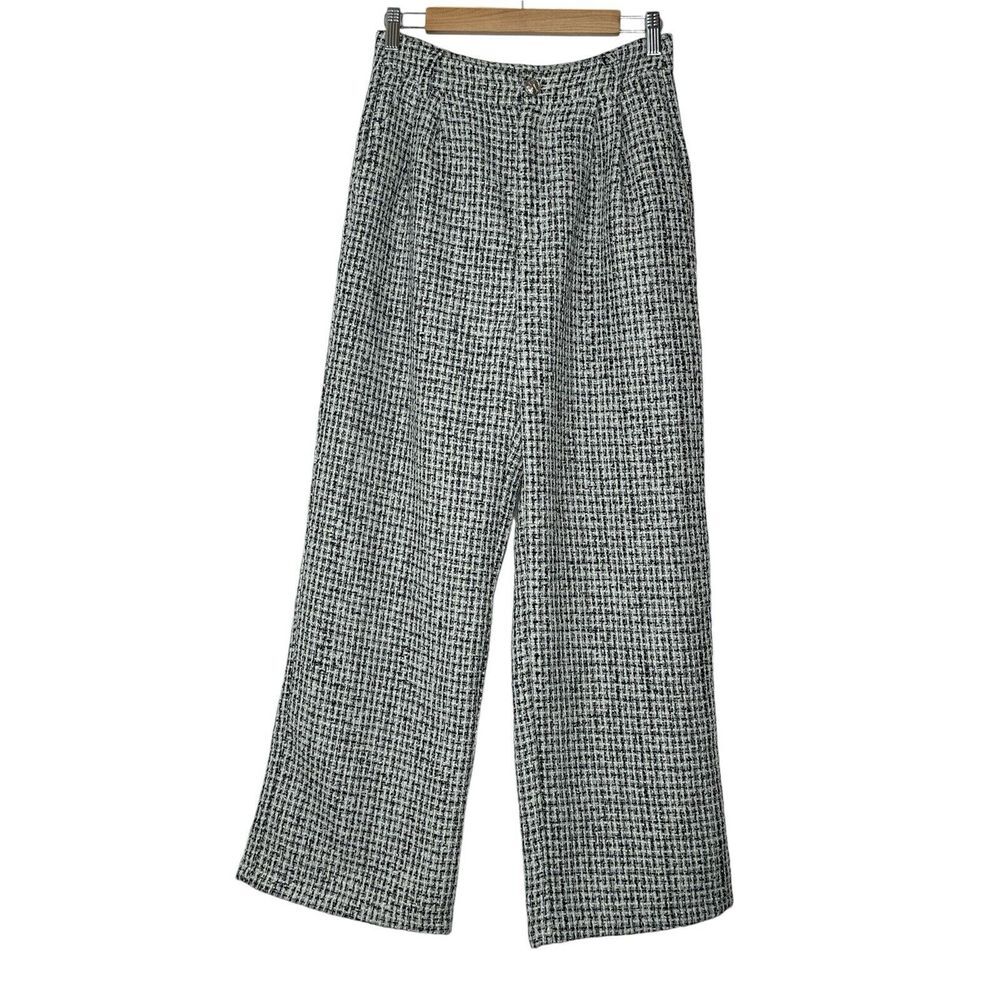 NWT REVOLVE &‎ ANTHROPOLOGIE lover COMMENSE Pants M plaid wide leg high waist